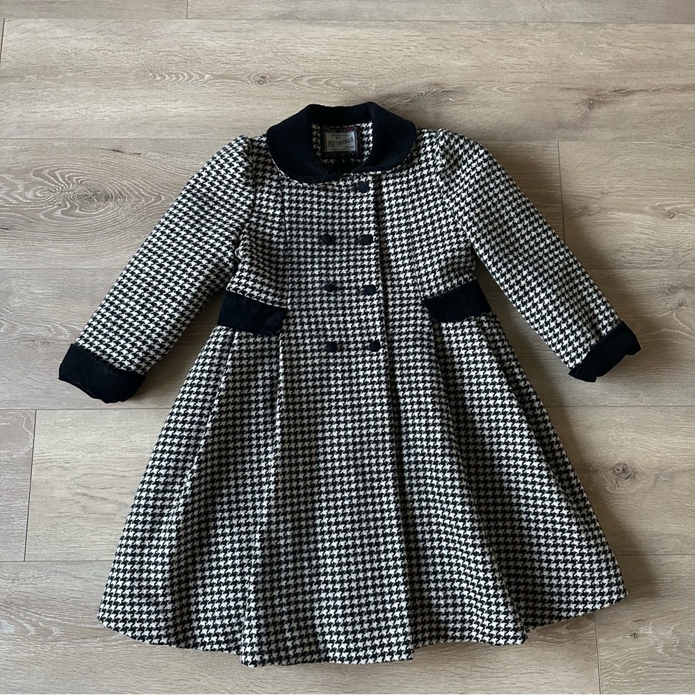 Vintage Girls Classic Rothschild 100% Wool Peacoat Sz 5